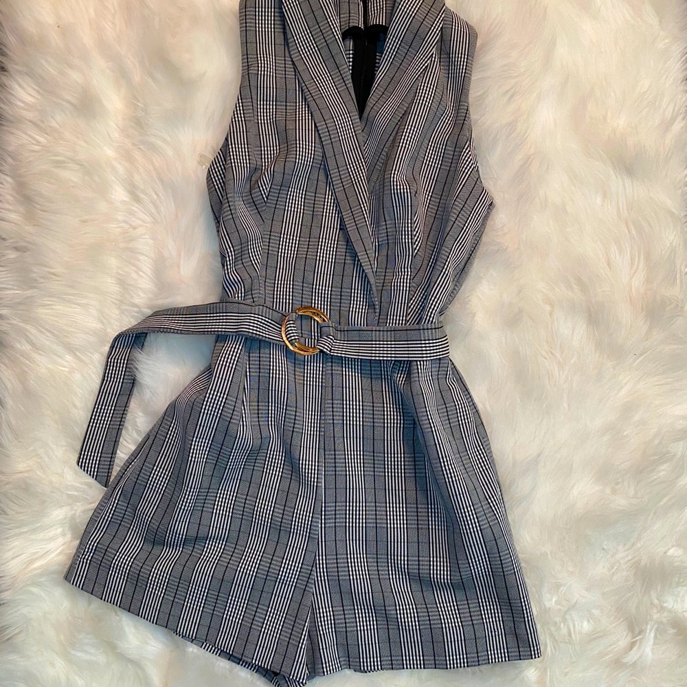 Women’s Plaid Romper
